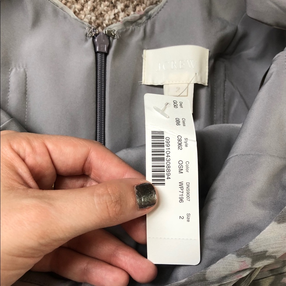 J Crew Pink, White, and Grey Dress - Picture 5 of 7